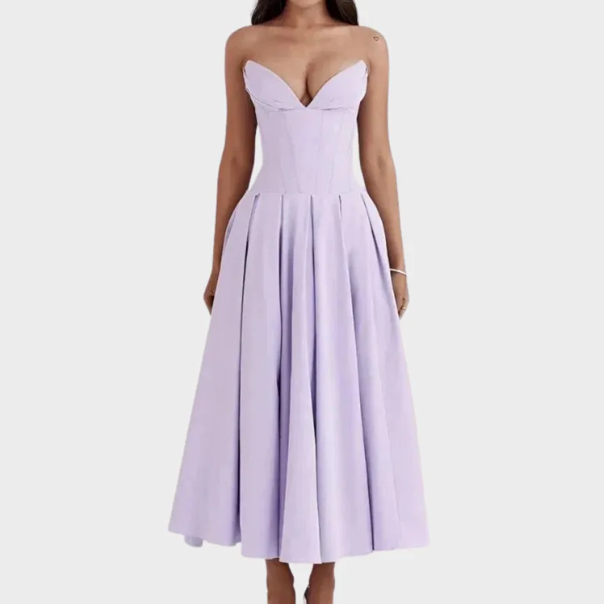 Cotton Flowing Midi Dress