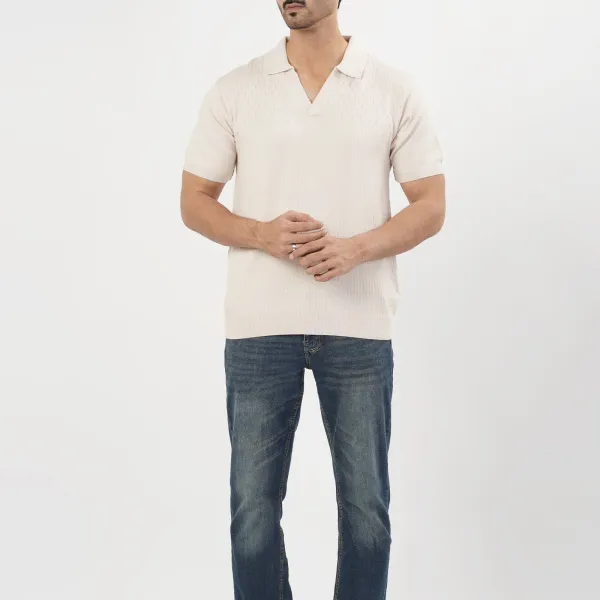 Men's Comfortable Regular Fit Collared Polo T-Shirt