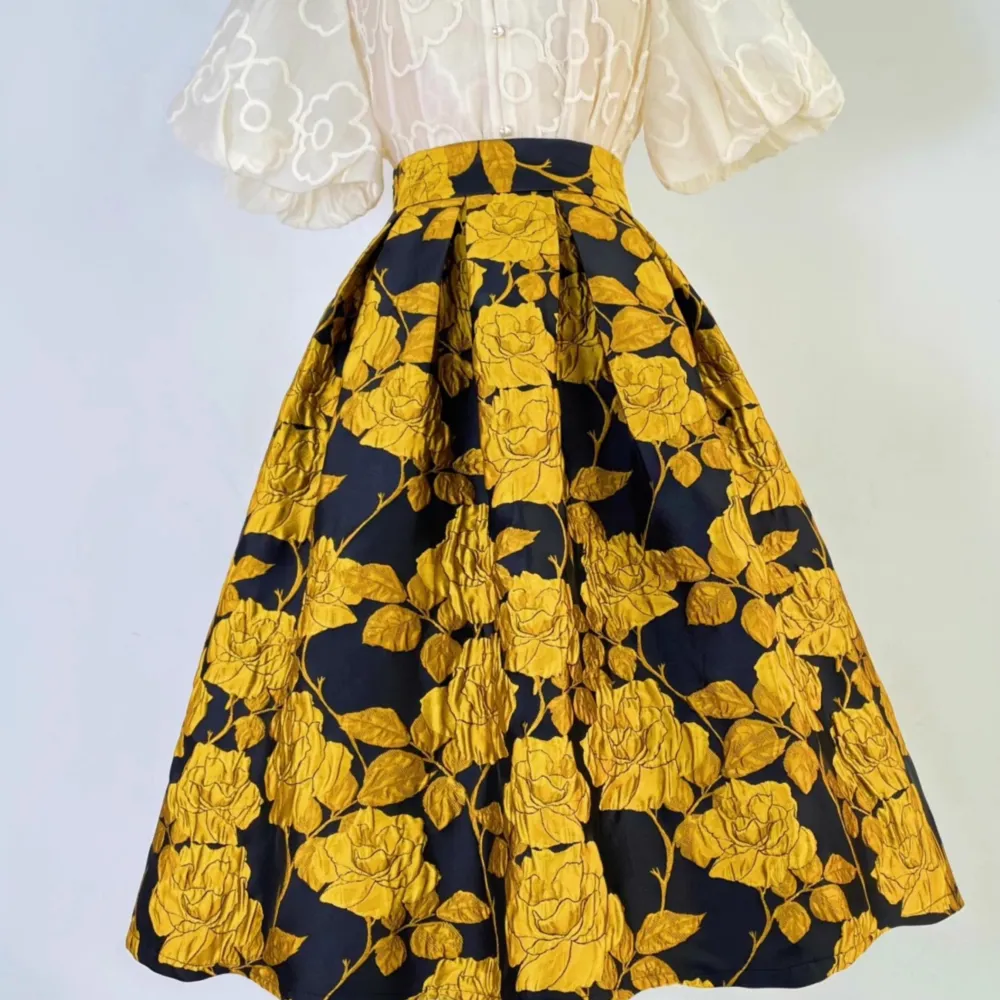 Flexible Garden Everyday Casual Skirt