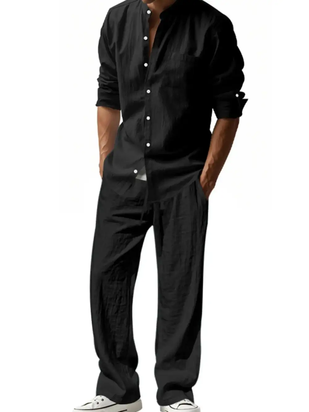 Button Up Shirt and Pants Set