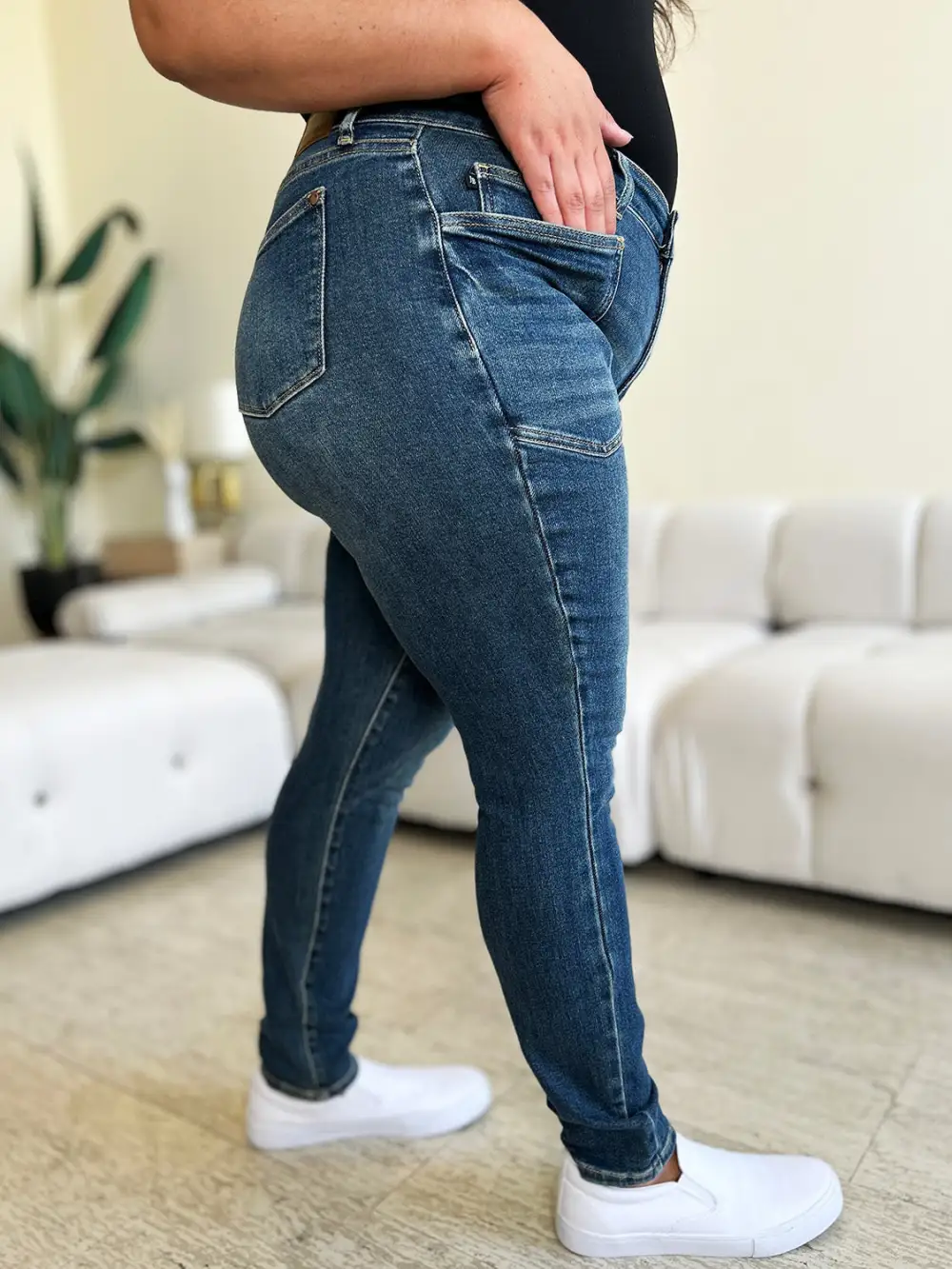 Easy High Waist Skinny Denim Jeans