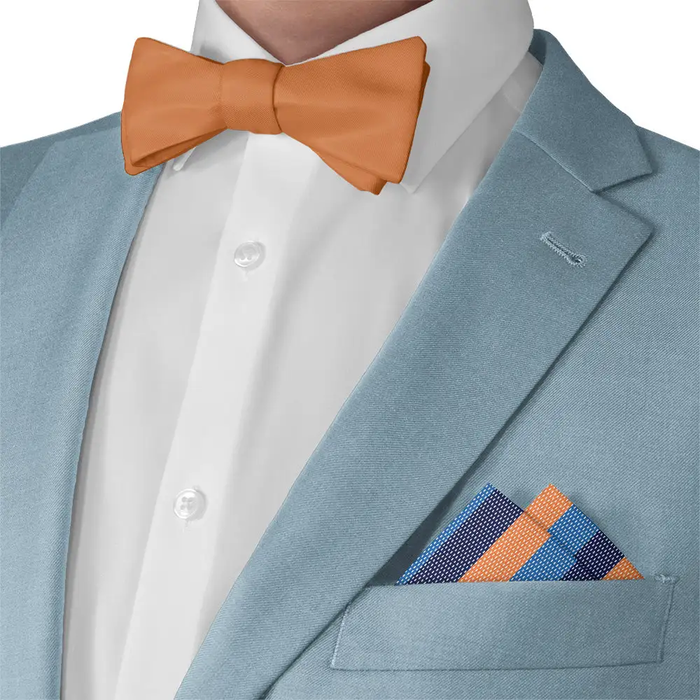 Elegant Streamlined Striped Textured Pocket Square