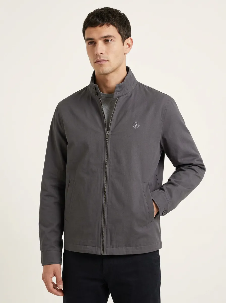 Men's Minimalist Target Zip-up Jacket