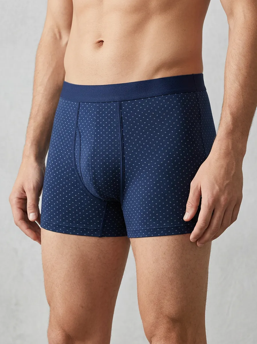 Men's Mixed Color Minimalist Micro Dot 3-Pack Boxer Briefs