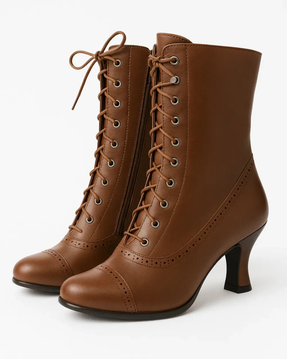 Retro Lace Up Ankle Boots