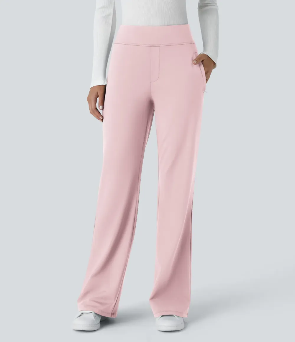  DayStretch Mid Rise Side Zipper Pocket Work Flare Pants