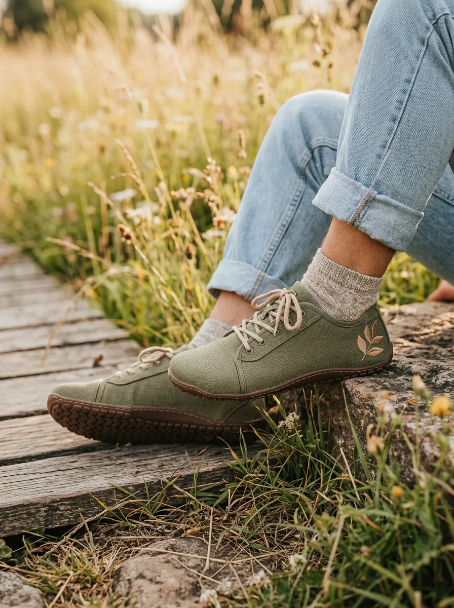 Minimal Leaf Graphic Collection Unisex Barefoot Shoes
