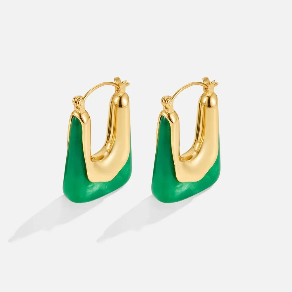 Organic Hoop Earrings