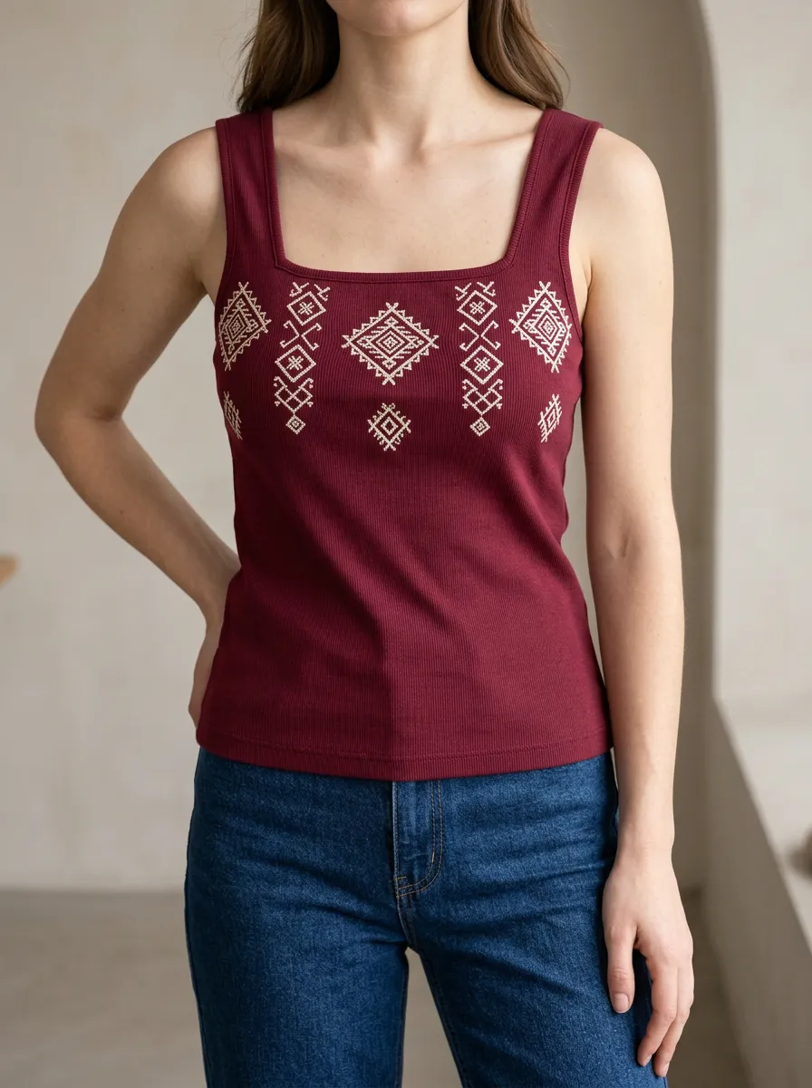Easygoing Square Neck Sleeveless Top