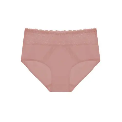 Lace Waistband Cotton Full Brief