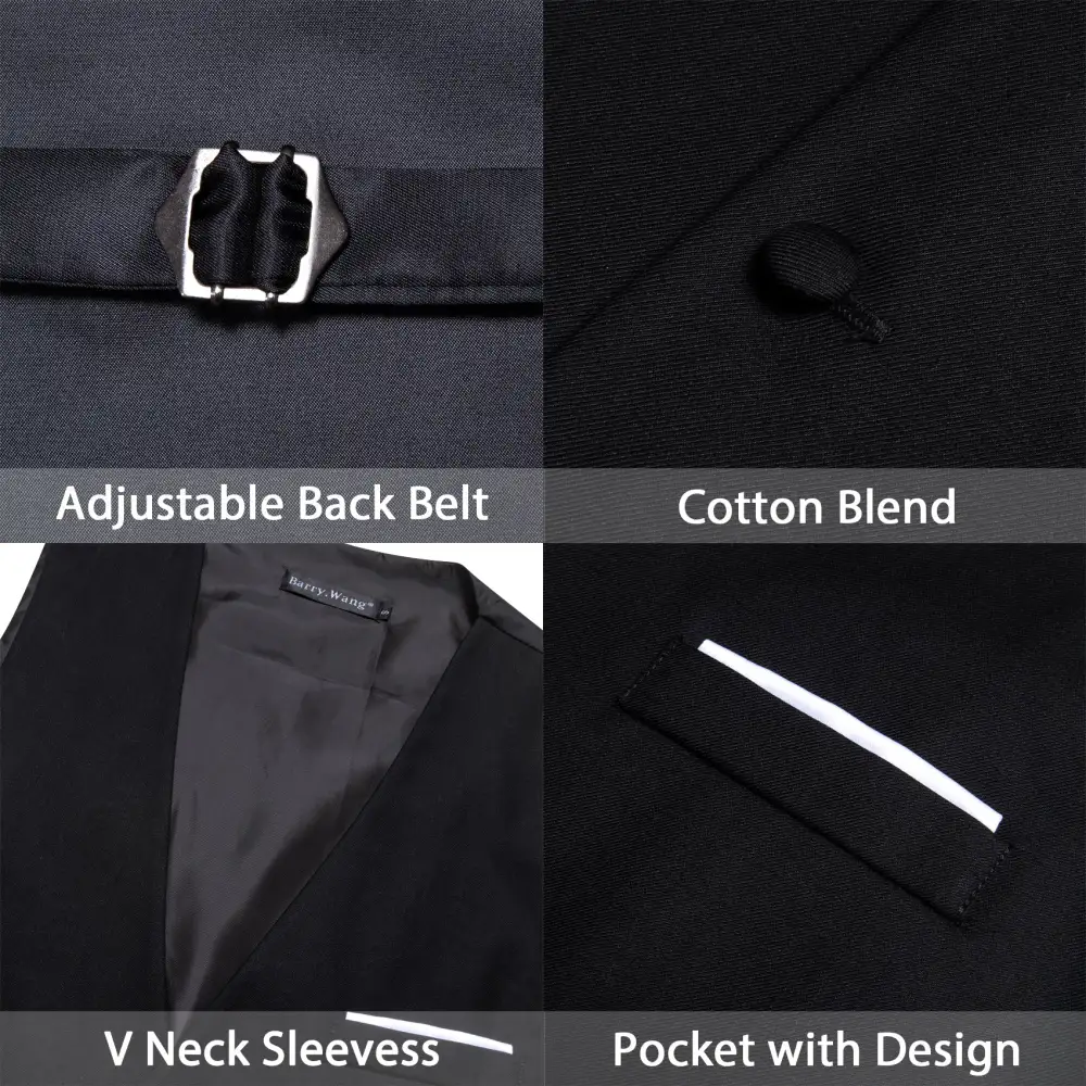 Solid Business Formal Dress Vest