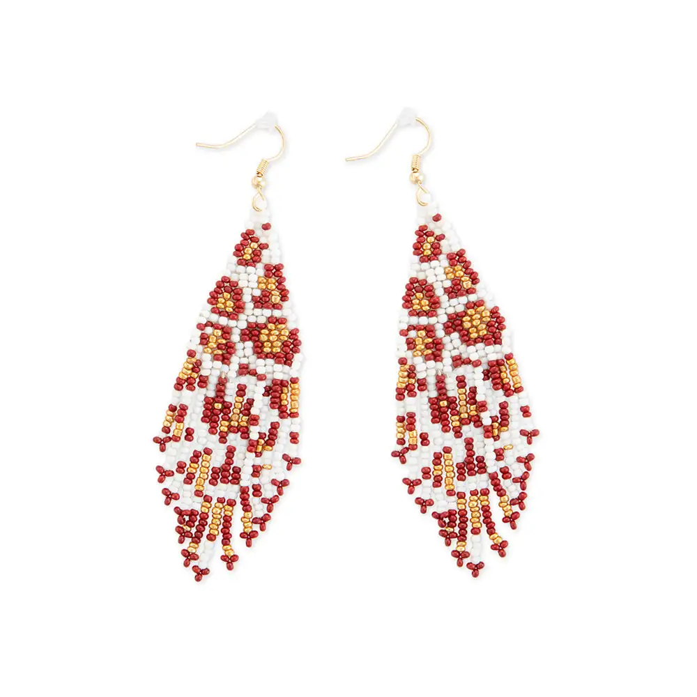 Timeless Bold Artful Beaded Earrings
