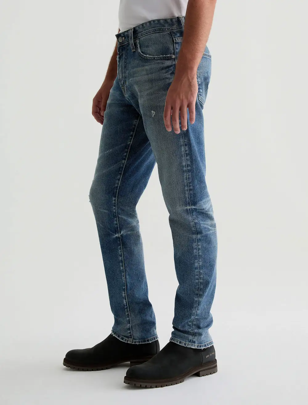 Men's Modern Slim Five Pocket Whiskered Jeans