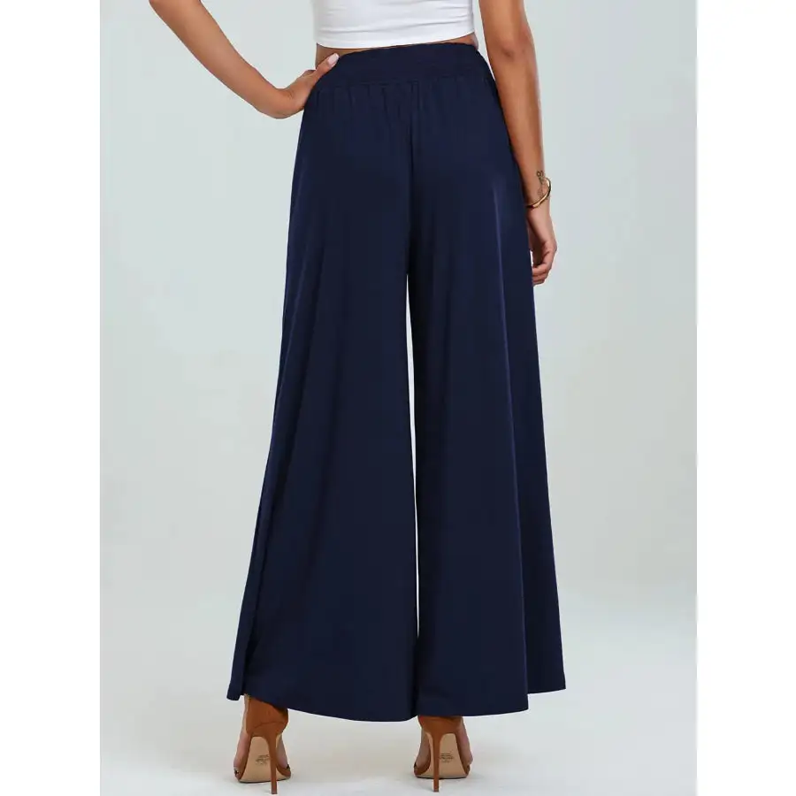 High Waisted Wide Leg Pants with Pockets