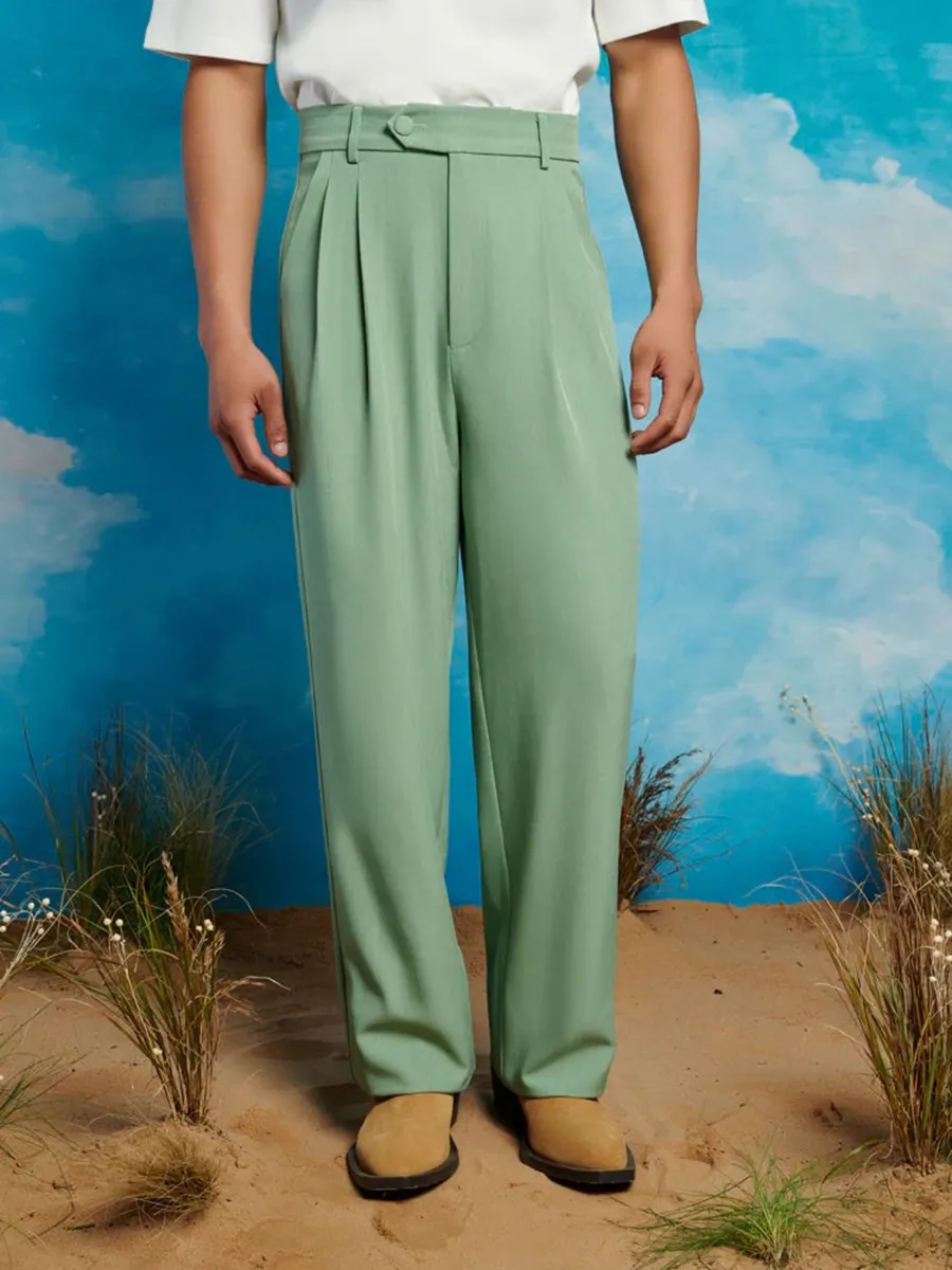 Sharp Style High Waisted Trousers