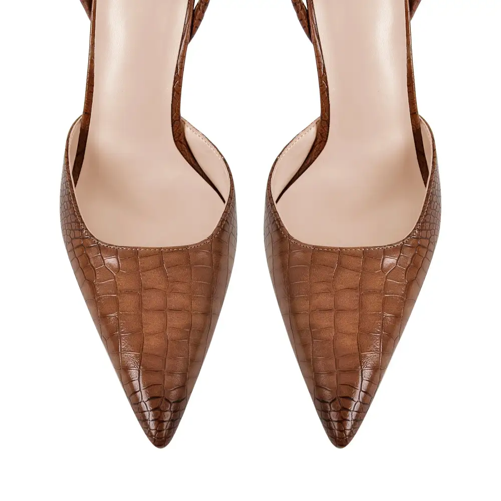 Pointed Toe Stiletto Ankle Strap Pumps