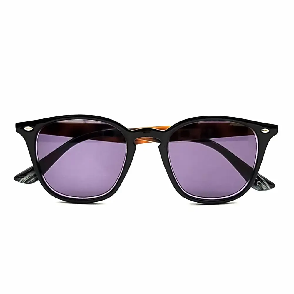 Amber Lens Round Smoke Lens Keyhole Full Magnification Reading Sunglasses