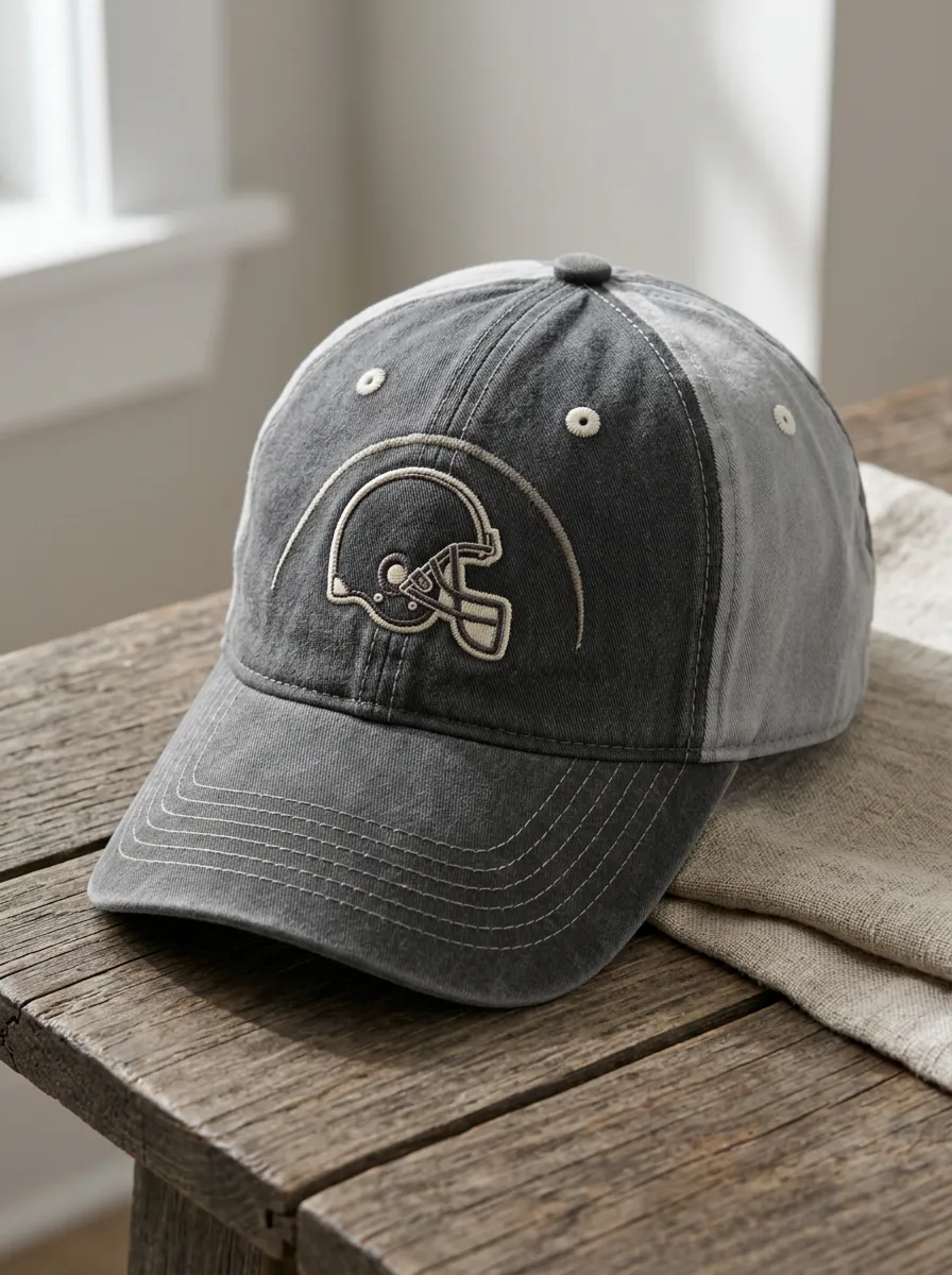 Men's Vintage American Football Fan Helmet Embroidered Baseball Cap