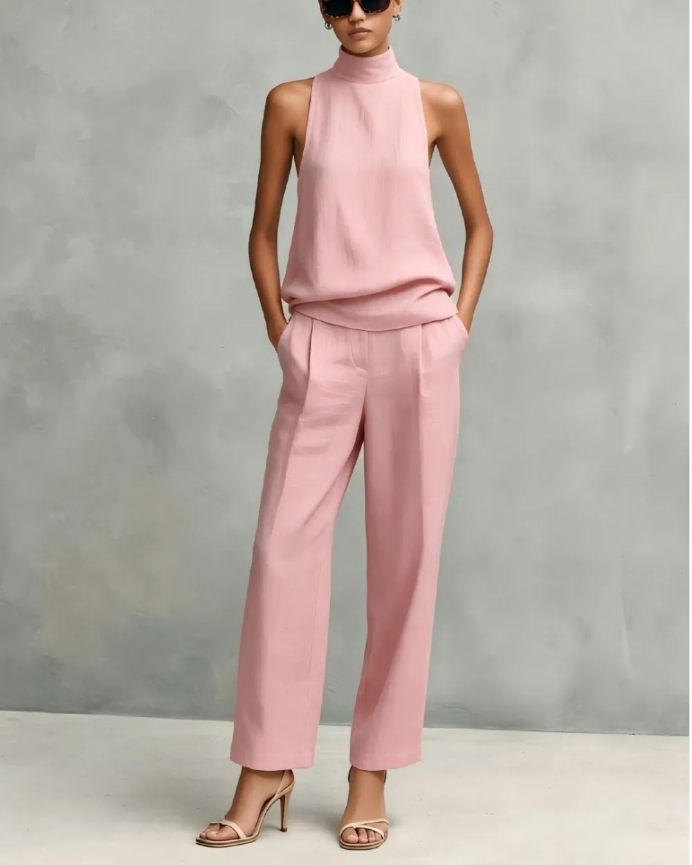 Elegant Round-Neck Set