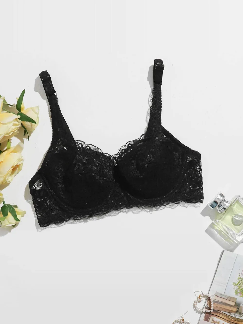 Lace Underwire Floral Lace Underwire Bra