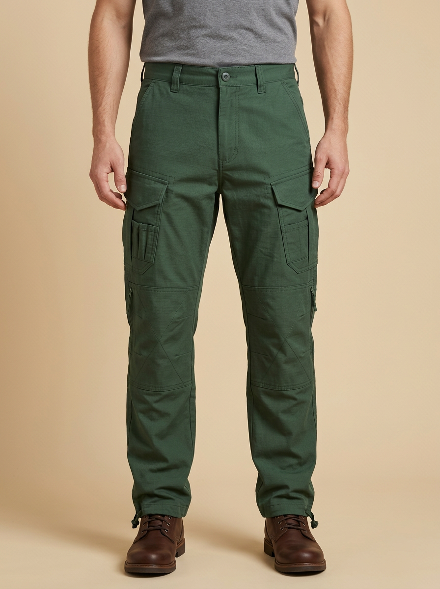 Unisex Multi-Pocket Tactical Work Art Motif Pants