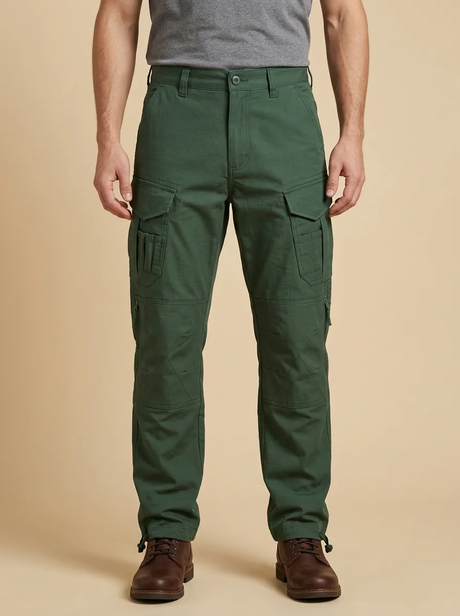 Unisex Multi-Pocket Tactical Work Art Motif Pants