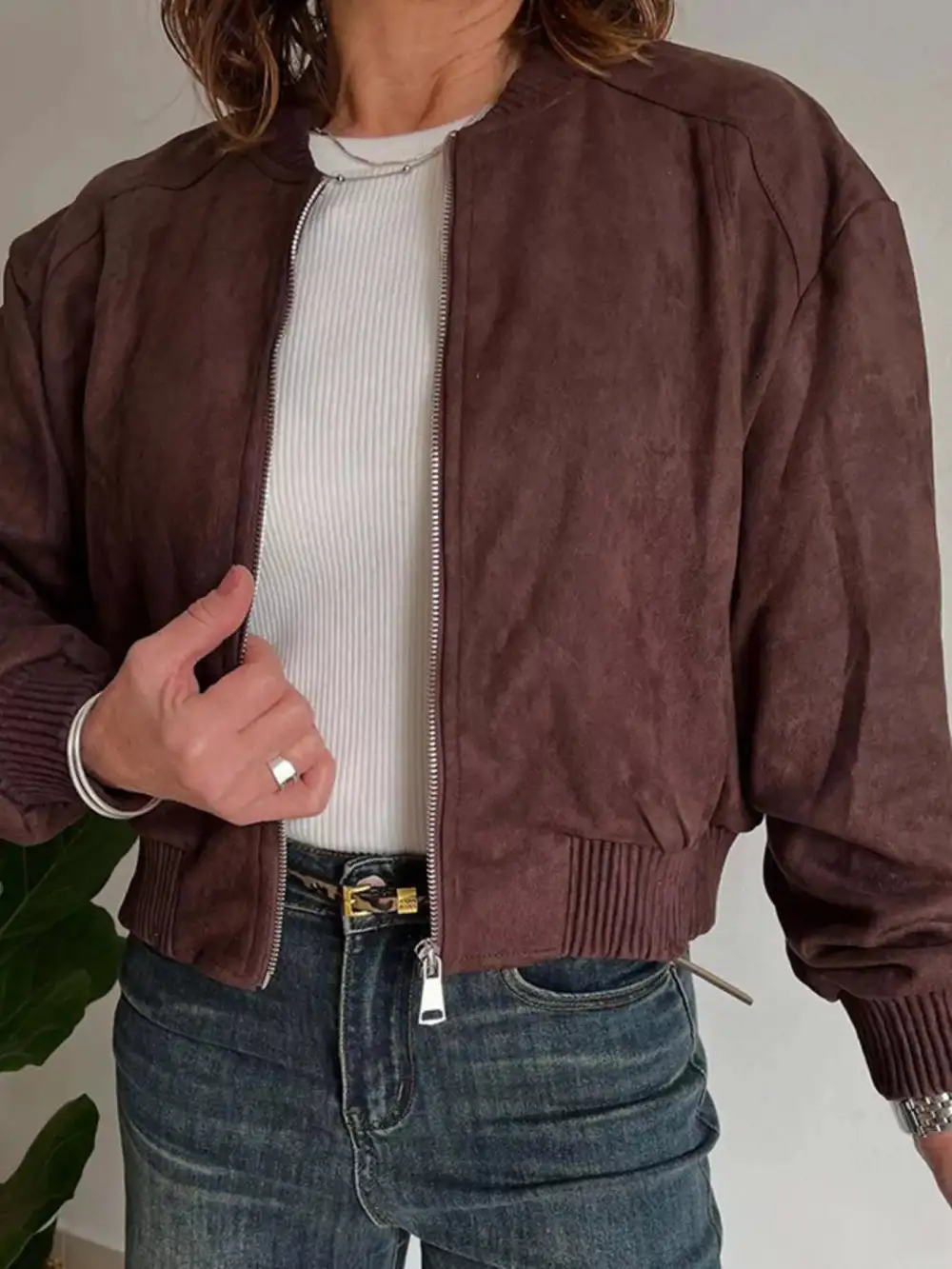 Streamlined Refined Zip-Up Jacket