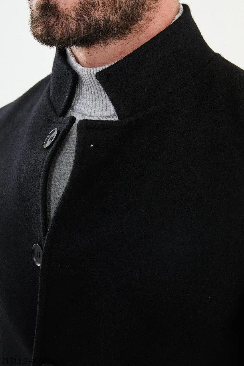 Slim Fit Wool Longline Long Coat