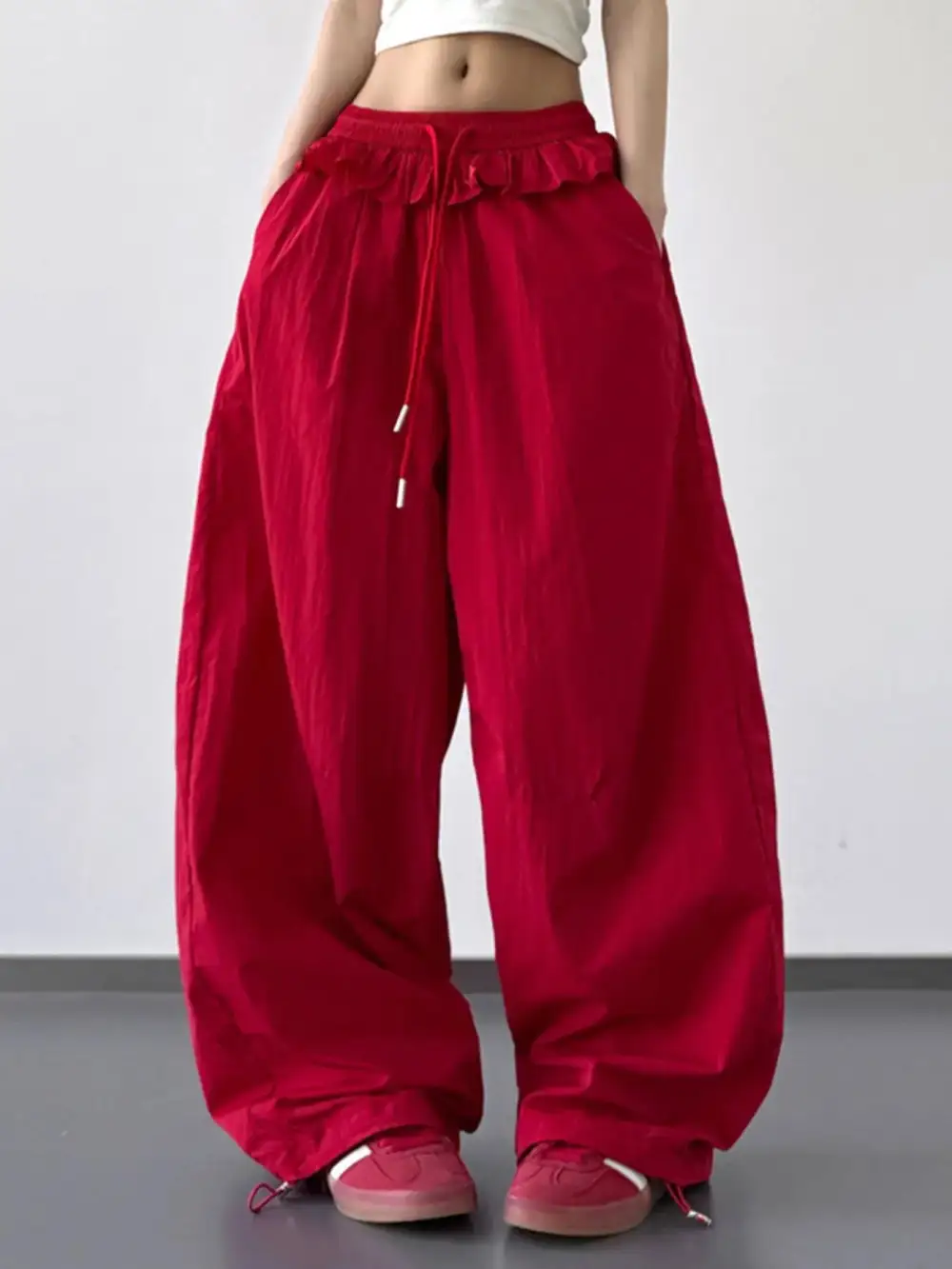 Drawstring Casual Trousers