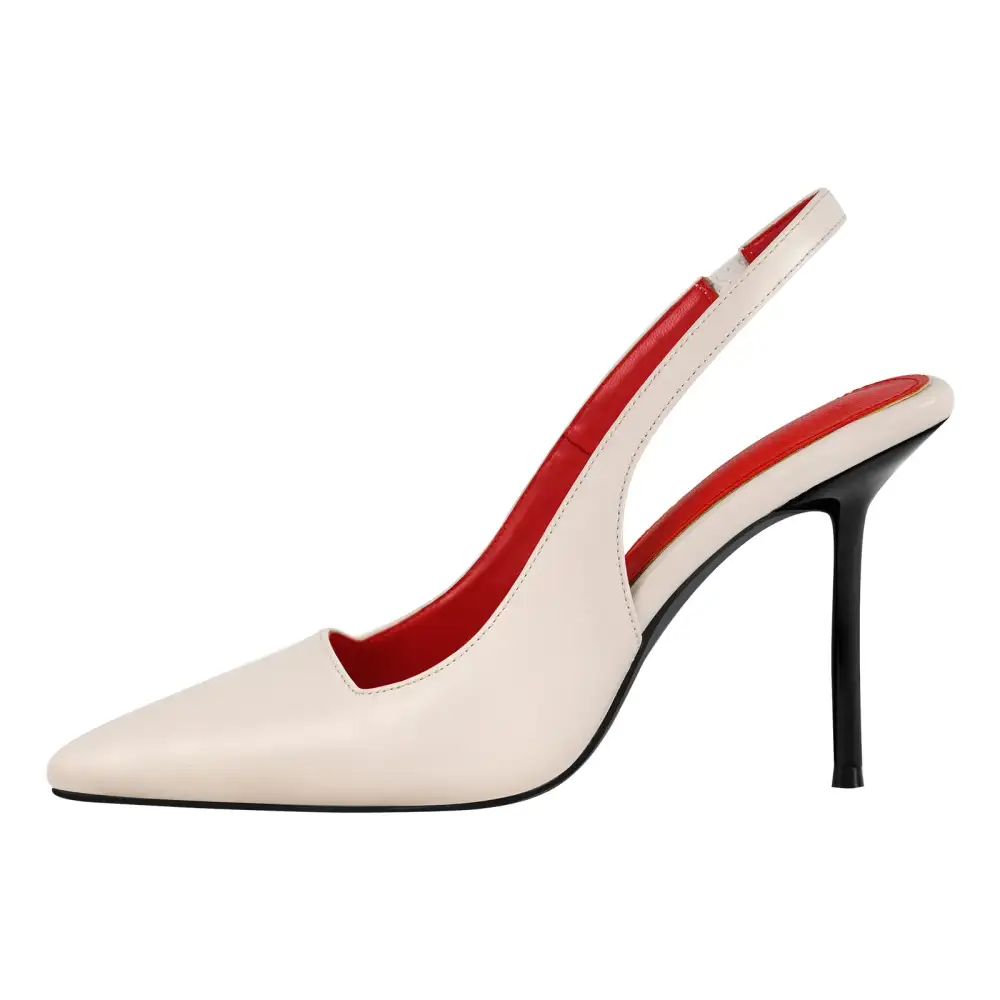 Chic Pointed Toe Stiletto Slingback Pumps
