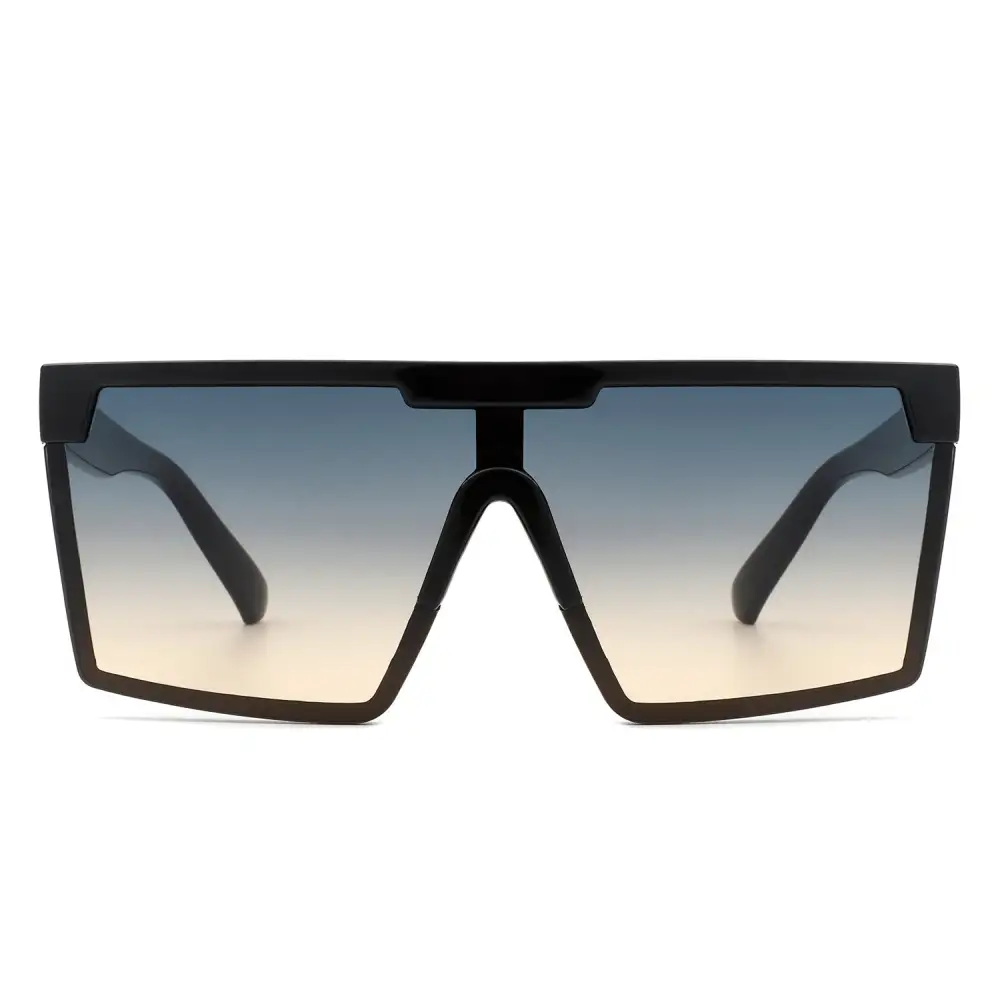 Narrow Square Flat Top Frame Sunglasses