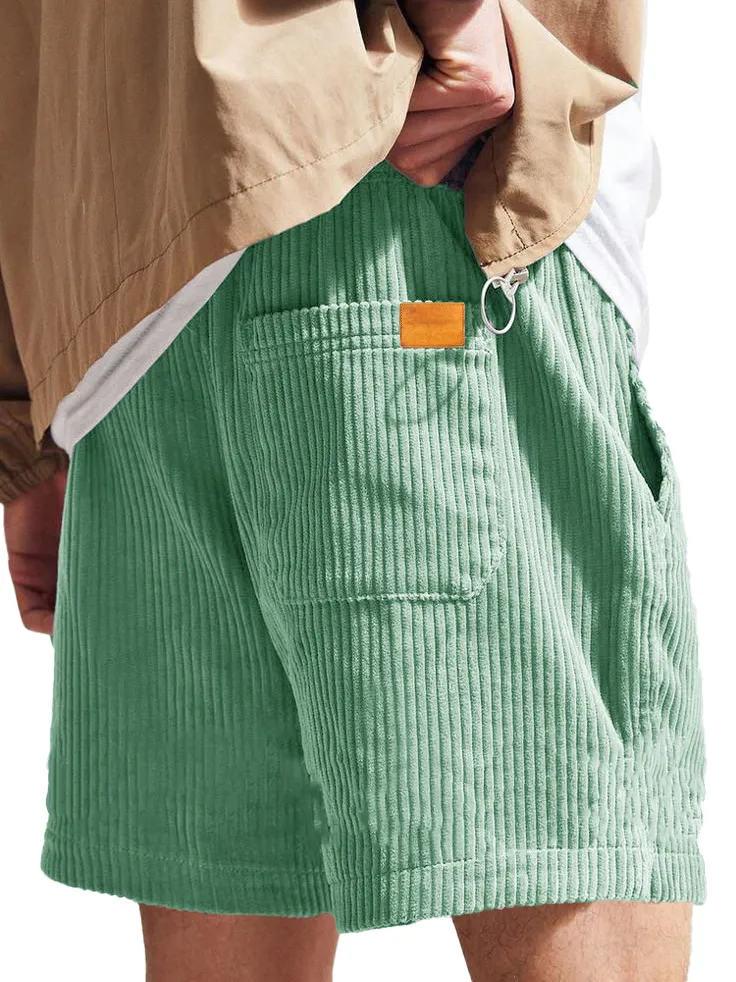 Roomy Corduroy Seamed Detail Shorts