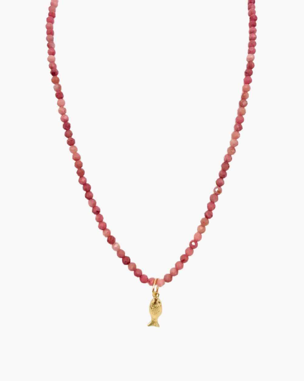 Classic Fish Gemstone Necklace