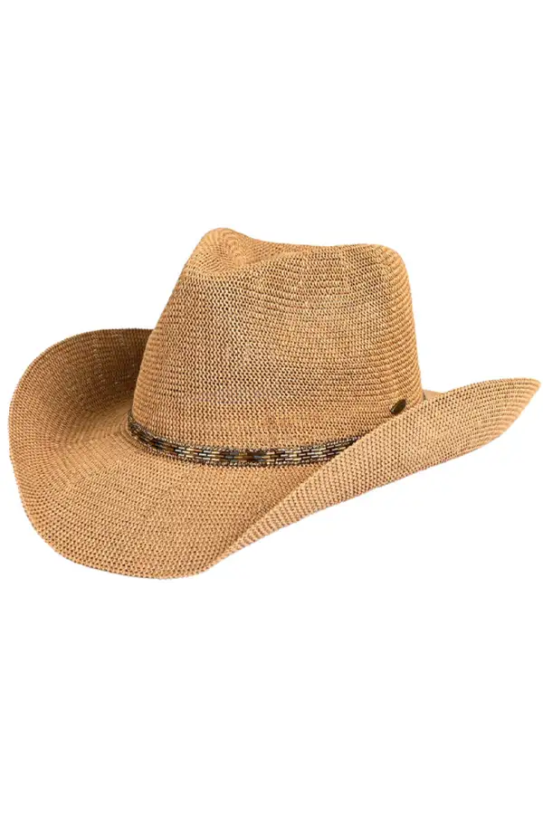 Rhinestone Trim Cowboy Hat