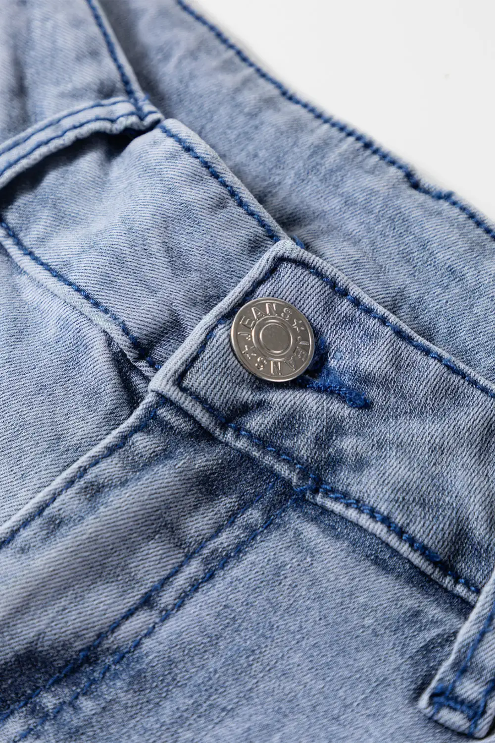 Ruched Easy Denim Jeans