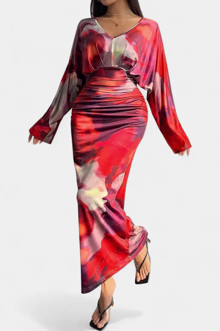 V-Neck Casual Dress