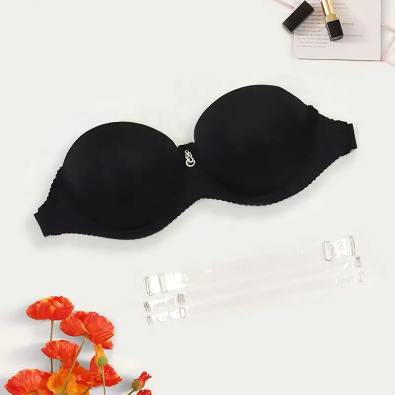 Detachable-Strap Adjustable Plus-Size Push-Up Bra