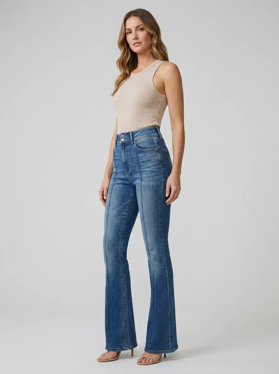 Women's High Waist Casual Denim Jeans