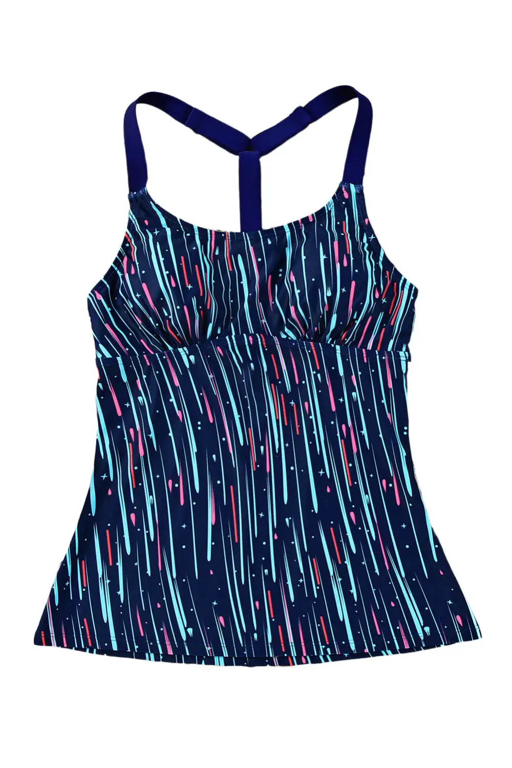 Swimwear Paisley Floral Camouflage Print Boho Tankini Top
