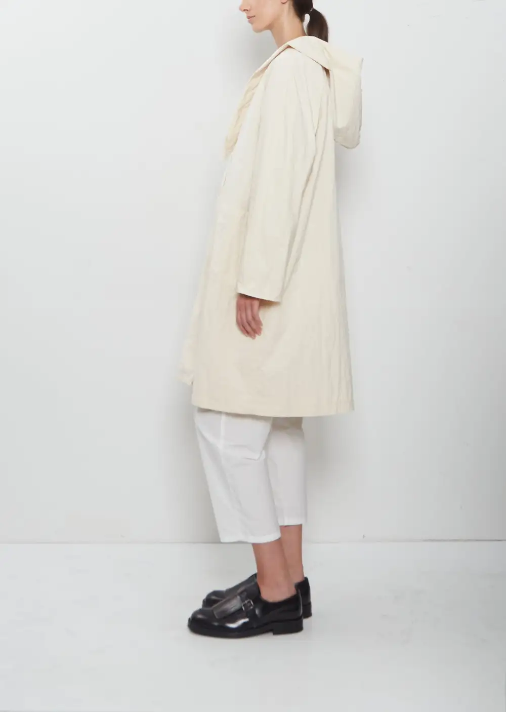 Women's Collarless Coat