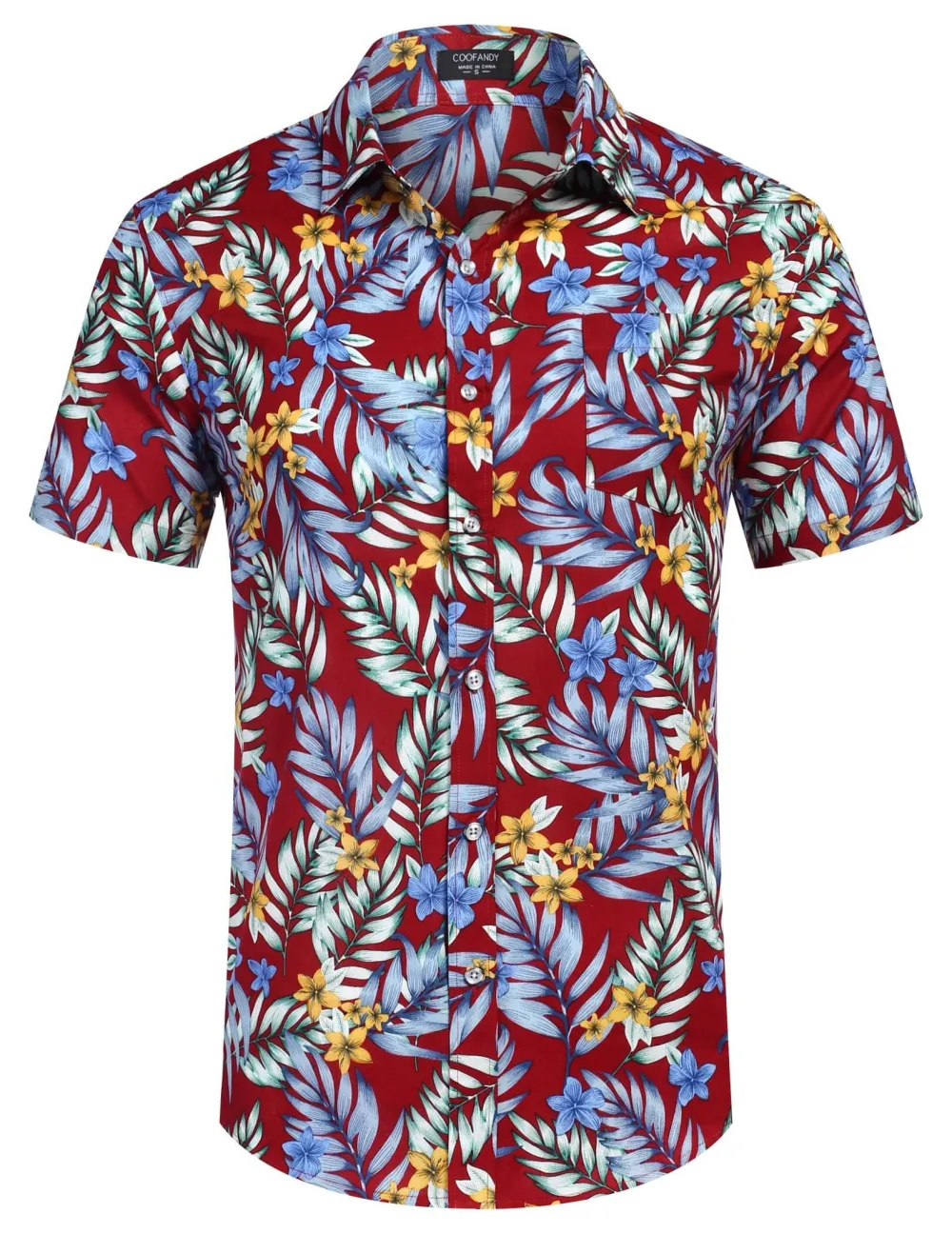 Cotton Linen Printed Button Front Shirt