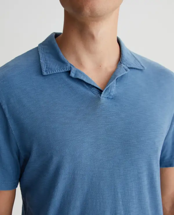 Men's Short Sleeve Jersey Knit Polo Shirt
