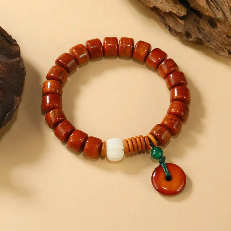 Bone Beads Lotus Buckle Design Bracelet
