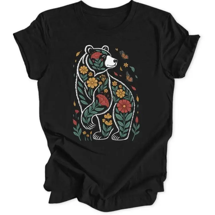Floral Bear Unisex T-Shirt