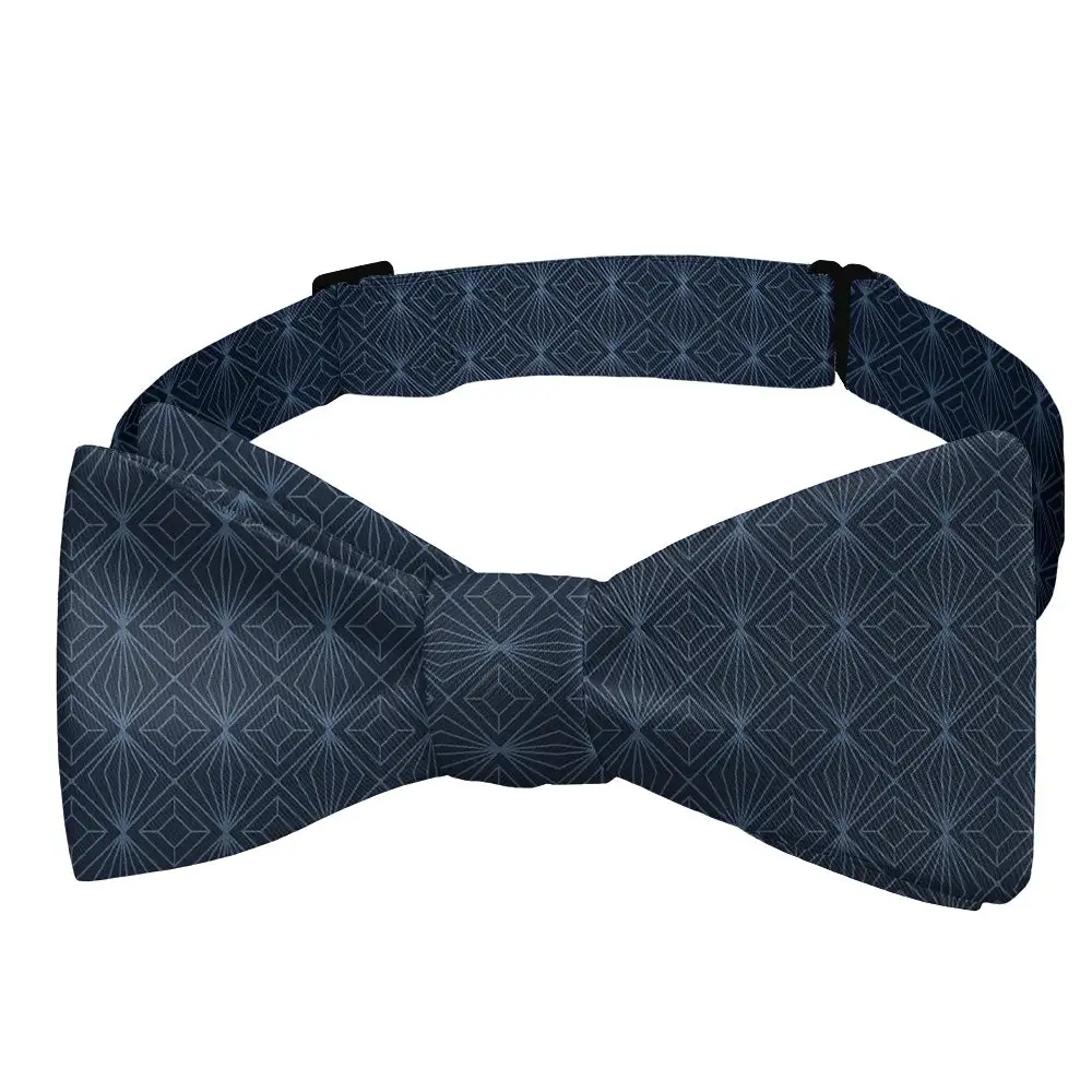 Deco Starburst Motif Bow Tie