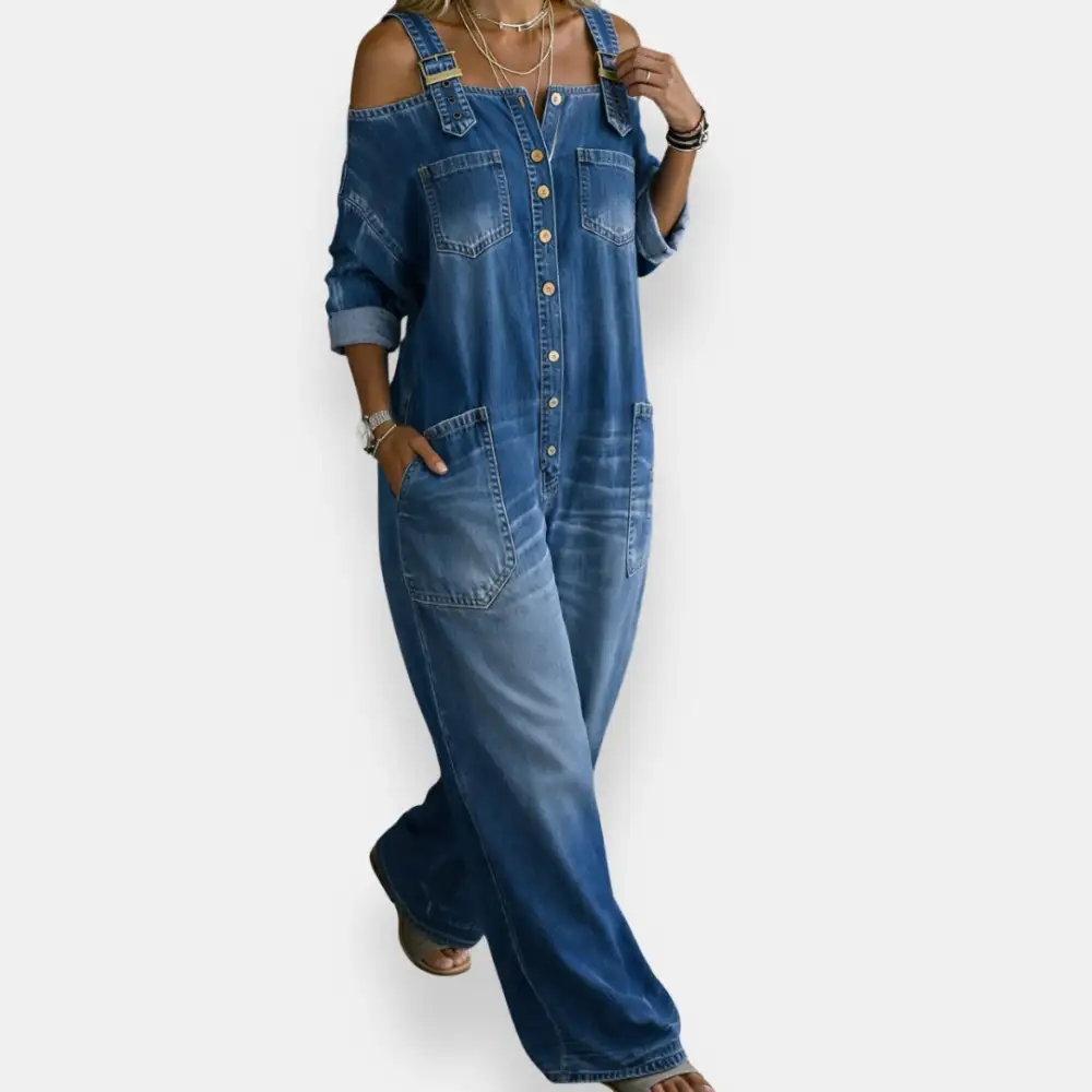 Flowing Easy Fit One Piece Jumpsuit