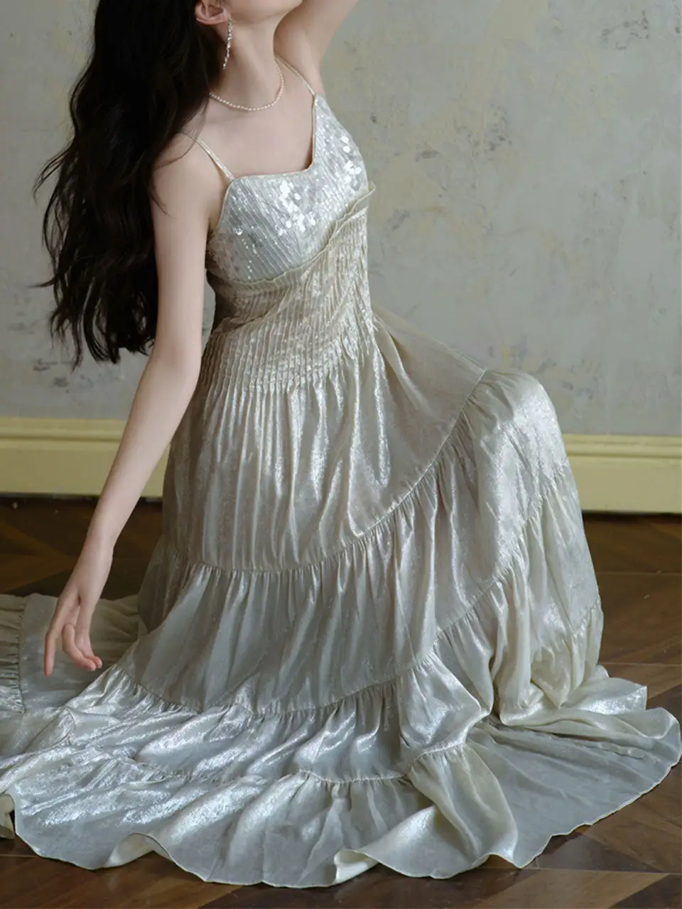 Embroidered Long Dress