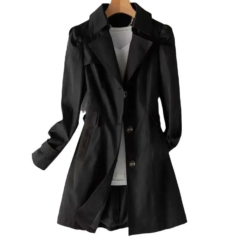 Relaxed Waist Tie Trench Coat