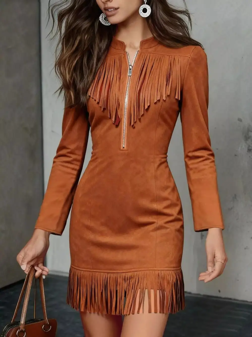 Comfort Fit Zip Front Dress