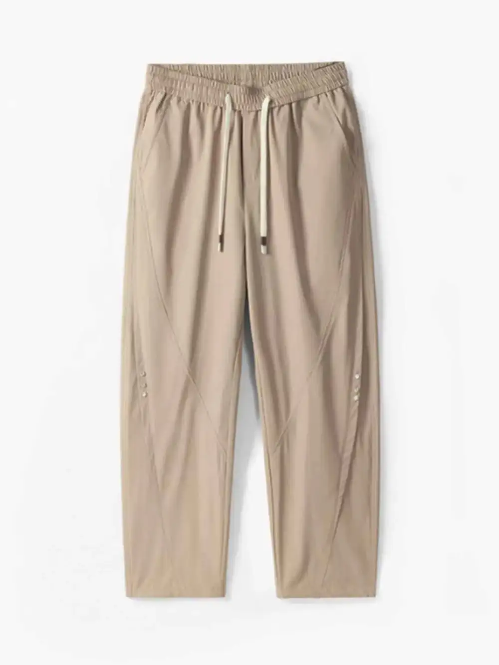 Relaxed Drawstring Wide Leg Pants